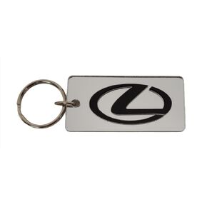 LexusAuto Inspired Cosmetic Makeup Mirror Keychain (Silver)