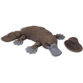 3D Printed Articulated Platypus, Flexible Dynamic Animals Toys,Easter Basket Stuffers Prefilled Easter Egg Fillers, Adults Fidget Toys for Autism ADHD (Small-6Inch)