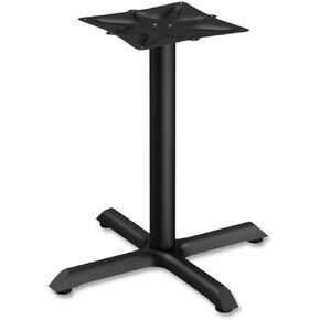 Alera alera Hospitality Series Single-Column Bases, 27.5" Diameter, 28.5"h, 300 lb Cap, Steel, Black