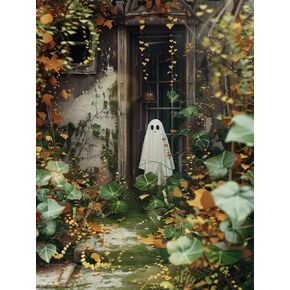 Ghost Stamped Cross Stitch Kits for Beginner, Halloween Needlepoint Counted Cross Stitch Embroidery Kits for Adults, 11CT Daisy Flowers Dimensions Counted Cross-Stitch Patterns Arts Craft Kits in Kuwait