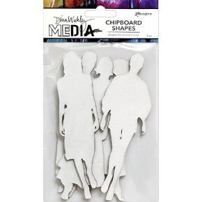 Dina Wakley Media Women CHIPBOARD Shapes