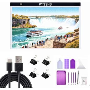 A3 LED Light Pad for Diamond Art, USB Powered 3 Brightness Levels with Clips & Diamond Art Painting DIY Kits, Accessories for Tracing, Drawing, Sketching, Animation in Saudi Arabia