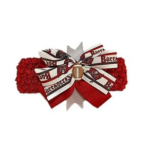 Buccaneers Baby Girl Boutique Bow Crocheted Headband