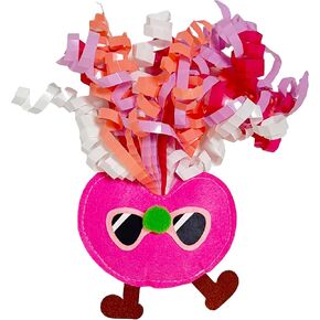 Rohome Catnip Toys for Cat ، لعبة تنظيف الأسنان المضغ ، ألعاب أفخم تفاعلية للتشويش واللعب لعبة Cat-Haired ذات الشعر المجعد (أحمر)