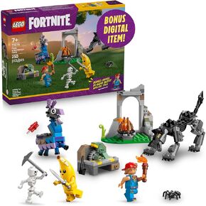 Lego Fortnite Pelely & Sparkplug’s Camp Kids Toy - Play Play and Video Game Building for Girls & Boys ، Ages 7+ - Faintnight Toy Toy Perly ، SparkPlug ، والمزيد - فكرة هدية لأعياد الميلاد - 77075