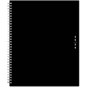 2025-2026 Blue Sky Teacher Lesson Planning Calendar, 8" x 11", Solid Black, July 2026 To June 2026, 134433