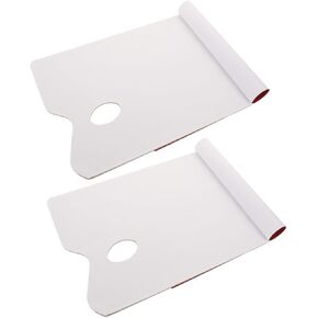 jojofuny 2pcs Artist Palette Paper - Paint Palette Paper Pad Tearable Mixing Sheets for Acrylic Oil Watercolor Paints Travel DIY Projects