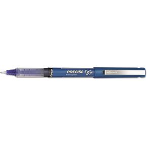 Precise V7 Roller Ball Stick Pen, Precision Point, Blue Ink, .7mm, Dozen
