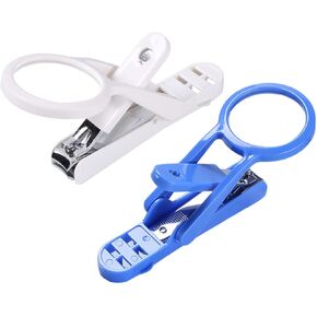 2pcs Pet Nail Clippers Magnifying Glass for Hamsters Hedgehogs Safe and Easy Nail Care Accessories Ergonomic Design for Animal Grooming