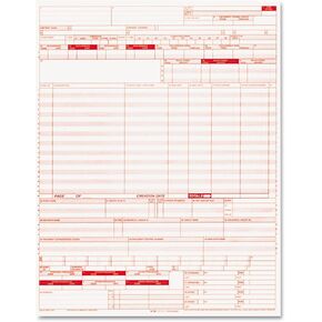 Products 05108 UB04 Insurance Claim Form, 8 1/2 x 11, 2500 Forms