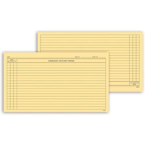 H159 سجلات امتحان الاستمرار ورقة واحدة 4 1/2 × 8 "Qty 100