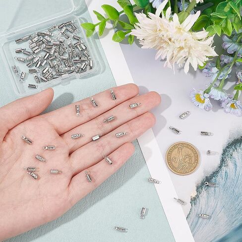 UniCraftale حوالي 100pcs قابلة للطي ينتهي الصعود نهايات الطية على الأطراف السلك 2.5 مم الداخلية DIA TERMINATORS CLAMP CLAMP TIPS مجوهر in Kuwait