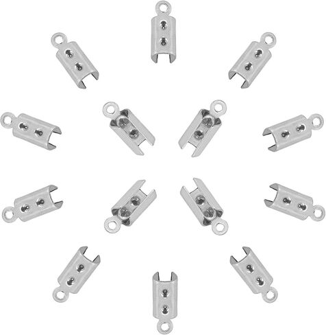 UniCraftale حوالي 100pcs قابلة للطي ينتهي الصعود نهايات الطية على الأطراف السلك 2.5 مم الداخلية DIA TERMINATORS CLAMP CLAMP TIPS مجوهر in Kuwait