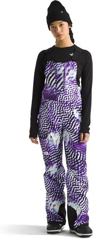 THE NORTH FACE Women's Freedom Bib (Standard and Plus Size), Lavender Fog Tonal Mountainscape Print, Lavender Fog Tonal Mountainscape Print Large Regular in Saudi Arabia