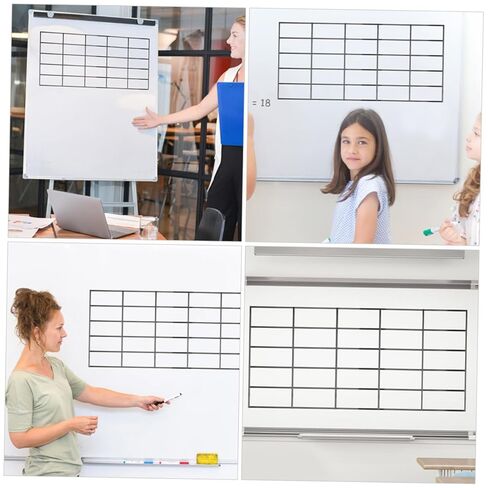 10pcs Black Pet Film Whiteboard Brack Board Board Lines Linking Listing Papers Charts and Guidelines School School Supplies Schools School in Kuwait