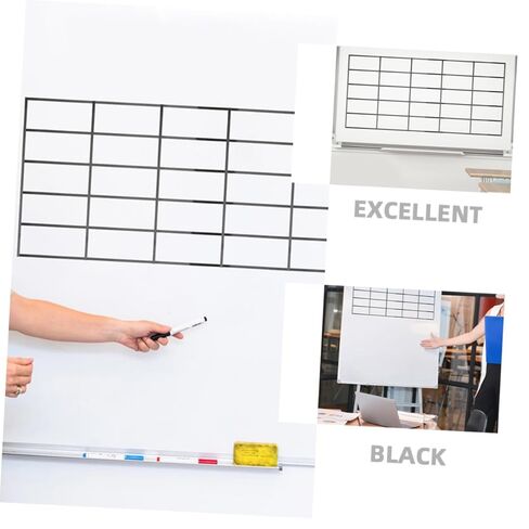 10pcs Black Pet Film Whiteboard Brack Board Board Lines Linking Listing Papers Charts and Guidelines School School Supplies Schools School in Kuwait