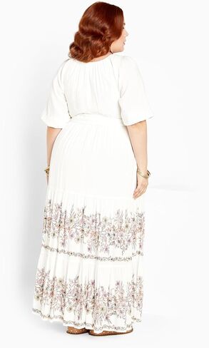 Aveology womens Avenue Plus Size Maxi Angel Tiered Dress in Saudi Arabia
