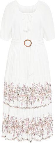 Aveology womens Avenue Plus Size Maxi Angel Tiered Dress in Saudi Arabia