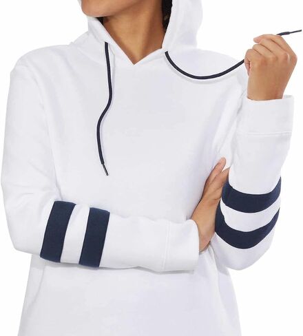 Nautica Womens Lightweight Pullover Sweatshirt Hoodie (Medium, Navy) in Saudi Arabia