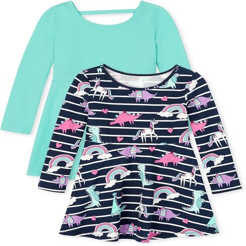 The Children's Place Girls' Short Sleeve Dressy Special Occasion Dresses, Mellow Aqua Gingham, 10 in Saudi Arabia