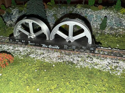 Ho Scale 1:87 Tarm Train Train Floledbed Road ، البناء (البلاستيك) (الفضة) in Kuwait
