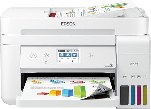 Epson Ecotank ET-4760 اللاسلكي اللاسلكي الكل في واحد من الخرطوشة خالية من الخرطو in Kuwait