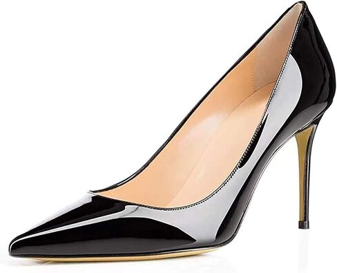 Axellion Womens Wedding Shoes for Bride Black Kitten High Heels Pumps for Women Closed Toe Heels Dress Shoes for Dress Party in Kuwait