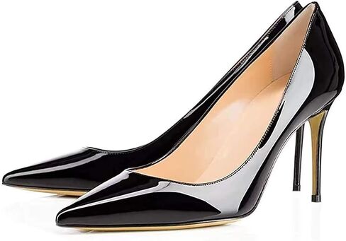 Axellion Womens Wedding Shoes for Bride Black Kitten High Heels Pumps for Women Closed Toe Heels Dress Shoes for Dress Party in Kuwait