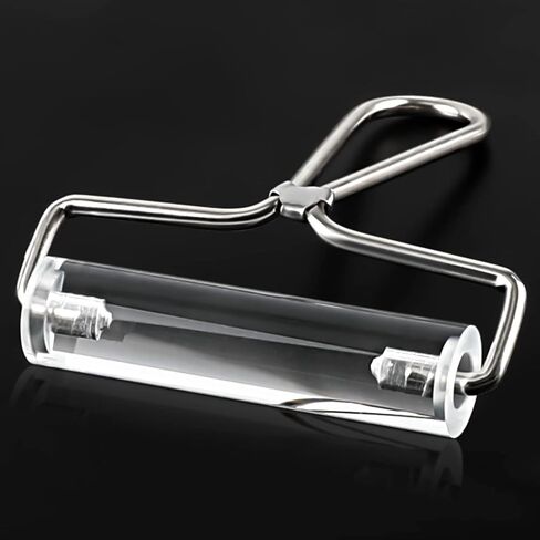 Acrylic Roller, Ideal for Anti Skid Tape Construction Tools, Clay Rolling Pin and Stamping Tools (4-Inch, Clear) in Saudi Arabia