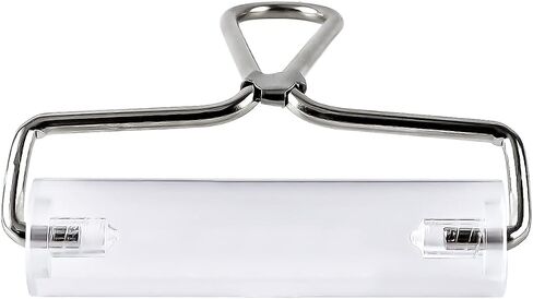 Acrylic Roller, Ideal for Anti Skid Tape Construction Tools, Clay Rolling Pin and Stamping Tools (4-Inch, Clear) in Saudi Arabia