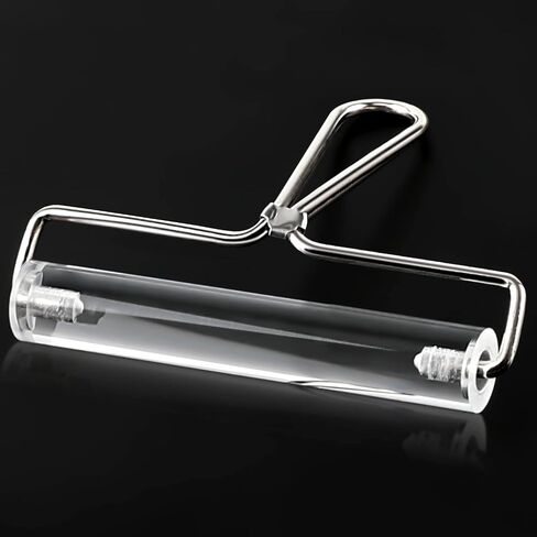 Acrylic Roller, Ideal for Anti Skid Tape Construction Tools, Clay Rolling Pin and Stamping Tools (4-Inch, Clear) in Saudi Arabia