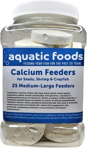 Aquatic Foods Inc. Calcium Feeder Sand Sand Dollars للروبيان والقواقع وسرطان البحر وسمك جراد وسرطان البحر وكافة الأسماك الاستوائية ... 25 جرة العد in Kuwait