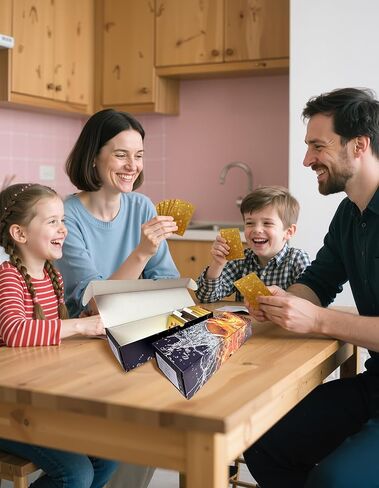 Trading Card Storage Box, Corrugated Cardboard Storage Box with dividers & labels for Football, Baseball, Basketball, Soccer, Hockey, Sports, Game Collection Organizer (1Pack-Football) in Kuwait