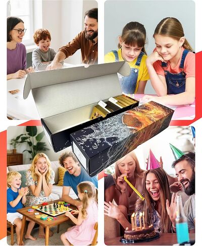 Trading Card Storage Box, Corrugated Cardboard Storage Box with dividers & labels for Football, Baseball, Basketball, Soccer, Hockey, Sports, Game Collection Organizer (1Pack-Football) in Kuwait