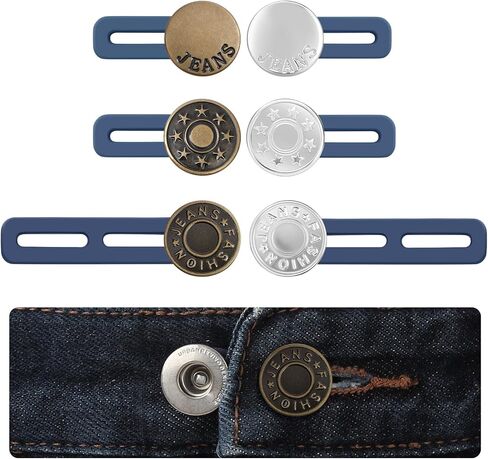 8PCS Button Extenders for Jeans, Pants Waistband Expanders, Instant Waist Extender Buttons for Women and Men, No Sew Jeans Waist Extension 1-1.4 Inches in Saudi Arabia