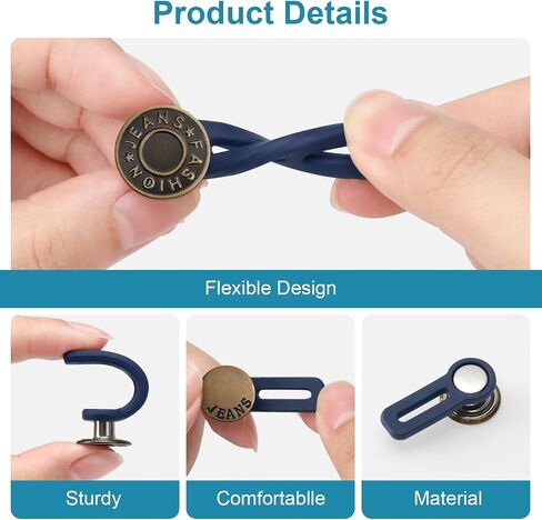 8PCS Button Extenders for Jeans, Pants Waistband Expanders, Instant Waist Extender Buttons for Women and Men, No Sew Jeans Waist Extension 1-1.4 Inches in Saudi Arabia
