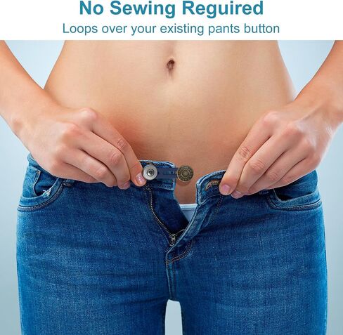 8PCS Button Extenders for Jeans, Pants Waistband Expanders, Instant Waist Extender Buttons for Women and Men, No Sew Jeans Waist Extension 1-1.4 Inches in Saudi Arabia