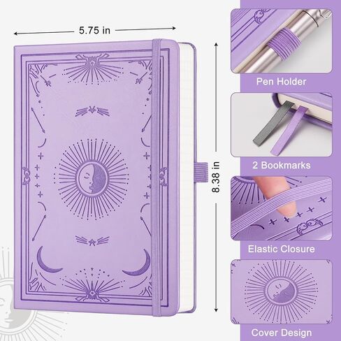 Plain Journal for Women Men, 192 Pages A5 Notebook Journal, Hardcover Notebook with 100Gsm Thick Pages, Leather Note Book for Writing, Travel, Business, Office, Prayer 5.7 x 8.3,Black in Saudi Arabia