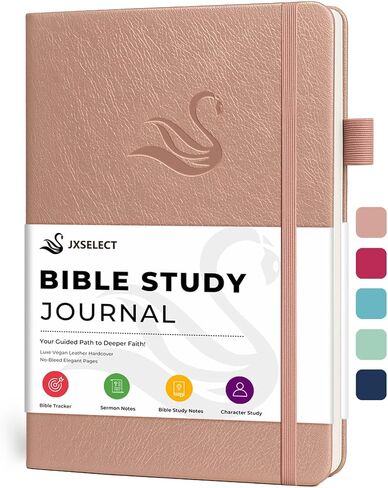 Bible Study Journal for Women – Guided Christian Notebook with Bible Reading Tracker, Prayer Prompts, Church Notes & Bible Study Supplies, Bible Journaling Kit, Beautiful Faith Gift for Her in Kuwait
