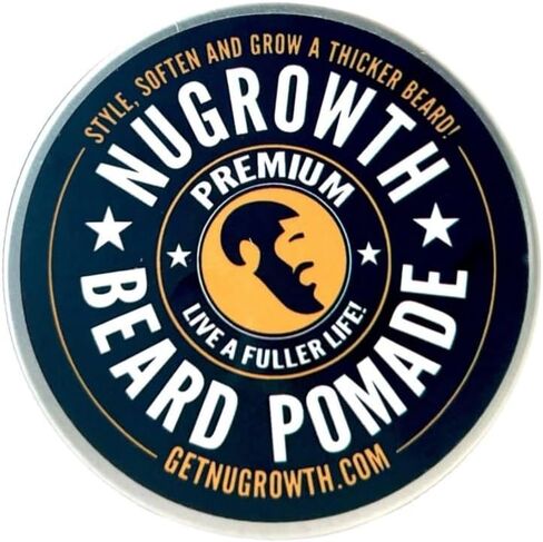 Premium Beard Pomade للرجال السود - يملأ ، يملأ البقع غير المكتملة ويخفف الشعر الجاف ، الشعر الجاف | شيا زبدة بلسم يعزز النمو ويقلل من الكسر | متوسطة الحمل والطبيعية (2 fl. أوقية.) in Saudi Arabia