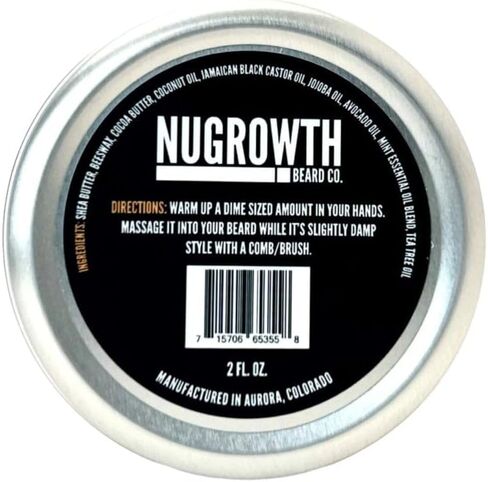 Premium Beard Pomade للرجال السود - يملأ ، يملأ البقع غير المكتملة ويخفف الشعر الجاف ، الشعر الجاف | شيا زبدة بلسم يعزز النمو ويقلل من الكسر | متوسطة الحمل والطبيعية (2 fl. أوقية.) in Saudi Arabia