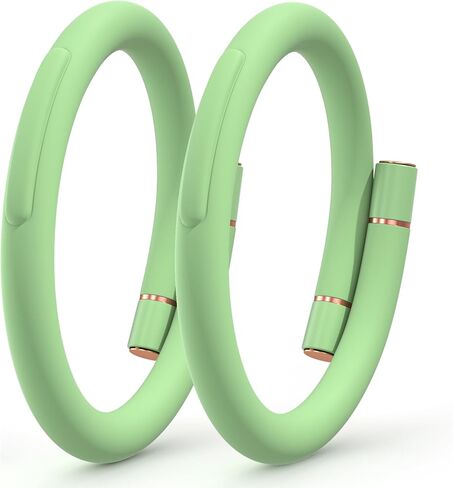 Mosquito Repellent Bracelets, 1 Pack Repellent Wristbands for Adults and Kids, DEET-Free (10 Replacement Cores - Black) in Saudi Arabia