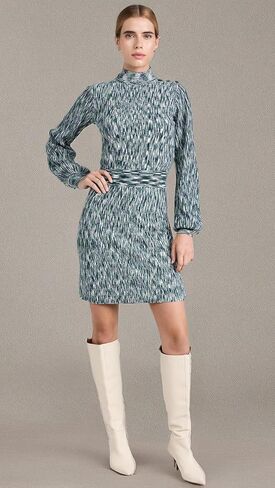 Shoshanna Women's Molly Long Sleeve Melange Knit Dress in Saudi Arabia