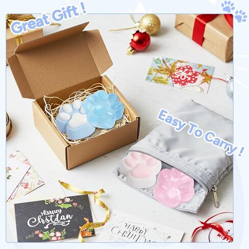 2 حزمة Taba Squishy Cat Paw Toys Sensory Toys البالغين ، لعبة الضغط على الإجهاد القلق ، لعبة Kawaii squishy لينة للمكتب ، المدرسة (الأزرق) in Kuwait