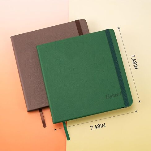 مجلة ألوان مائية مربعة Lightwish ، 100 ٪ Cotton Cold Press Praintbook Paperbook 7.48 "× 7.48" ، 20 ورقة (140 رطل/300 جرام) ، خالية من الأحماض للألوان المائية ، الغواش ، الأكريليكات in Saudi Arabia