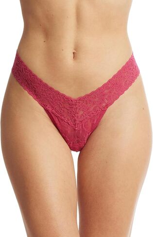 hanky panky Signature Lace Low Rise Thong, One Size, Pink Lady in Saudi Arabia