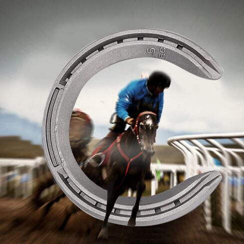 Cyrank 4 Pieces Horseshoes, Aluminium Alloy Horseshoe Kit Horse Riding Tool Equipment Accessories for Indoor Outdoor Shoes Sets (Type 5(8.3 X 8.3 X 3.5in)) in Saudi Arabia