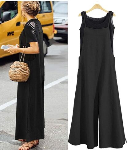 KMAZN المرأة عارضة فضفاض طويلة القطن مريلة وزرات فضفاض الكتان زائد حجم حللا روال واسعة الساق CPSF-002 in Kuwait