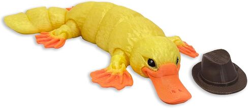 3D Printed Articulated Platypus, Flexible Dynamic Animals Toys,Easter Basket Stuffers Prefilled Easter Egg Fillers, Adults Fidget Toys for Autism ADHD (Small-6Inch) in Kuwait