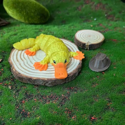 3D Printed Articulated Platypus, Flexible Dynamic Animals Toys,Easter Basket Stuffers Prefilled Easter Egg Fillers, Adults Fidget Toys for Autism ADHD (Small-6Inch) in Kuwait